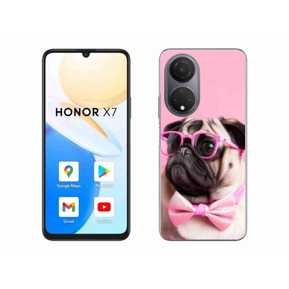 Gelový kryt mmCase na Honor X7 - stylový mops