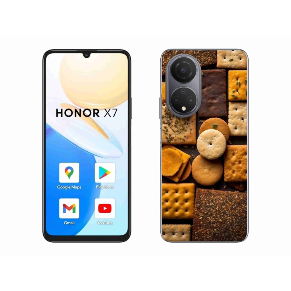 Gelový kryt mmCase na Honor X7 - sušenky