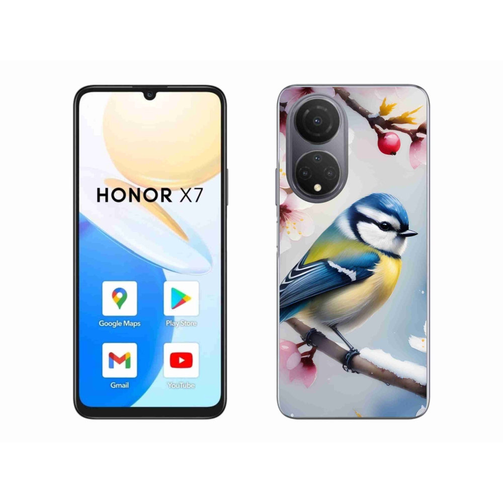 Gelový kryt mmCase na Honor X7 - sýkorka