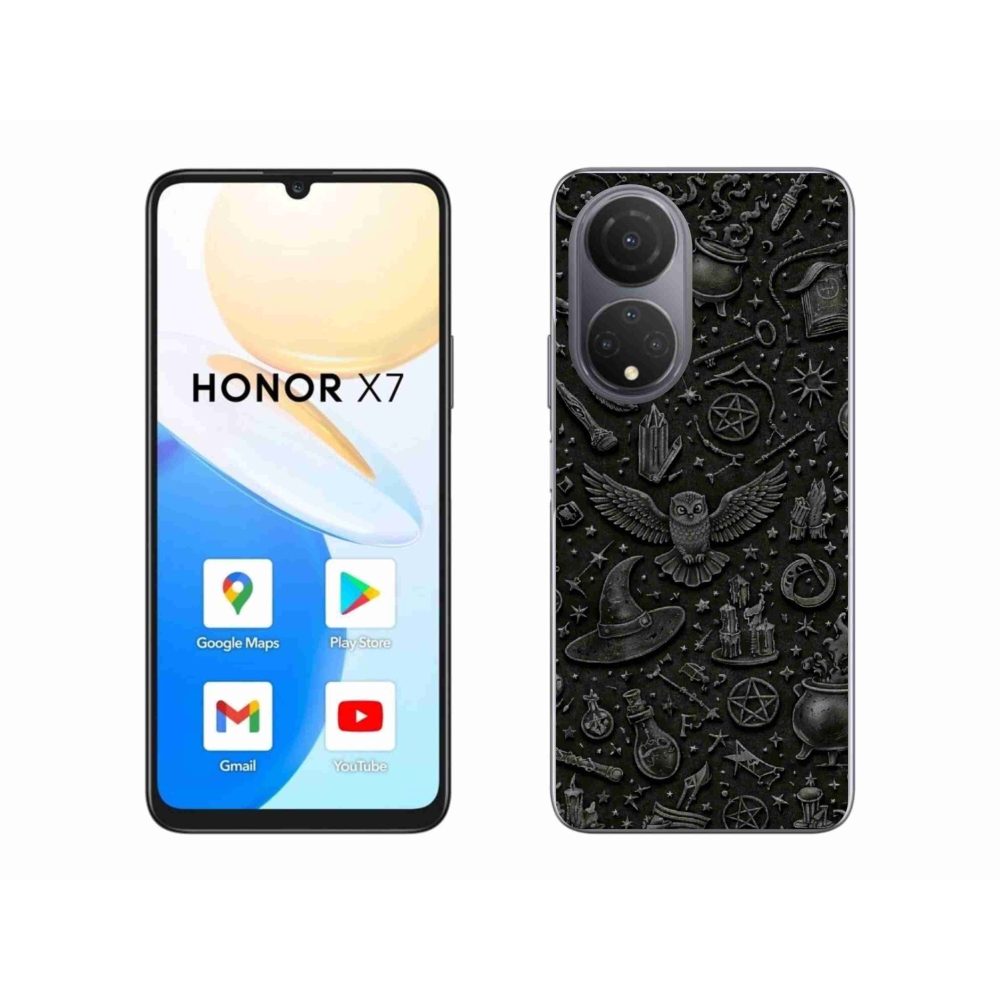 Gelový kryt mmCase na Honor X7 - tmavý magický svět