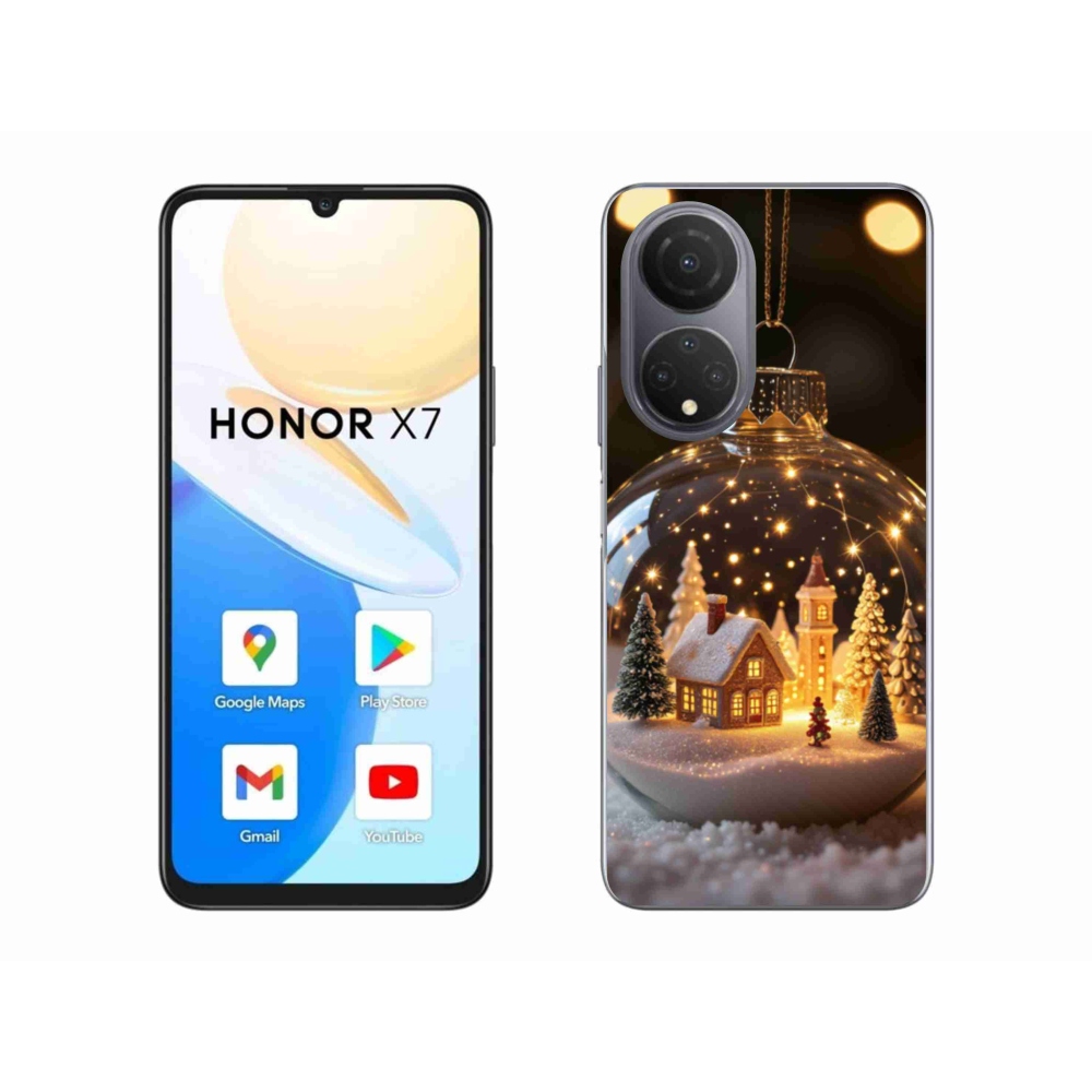 Gelový kryt mmCase na Honor X7 - vánoční koule 3