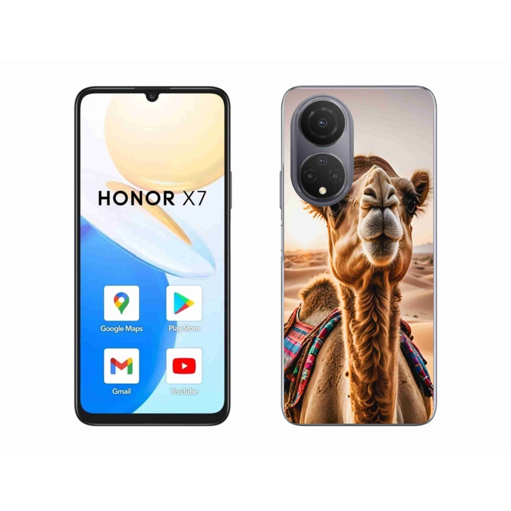 Gelový kryt mmCase na Honor X7 - velbloud