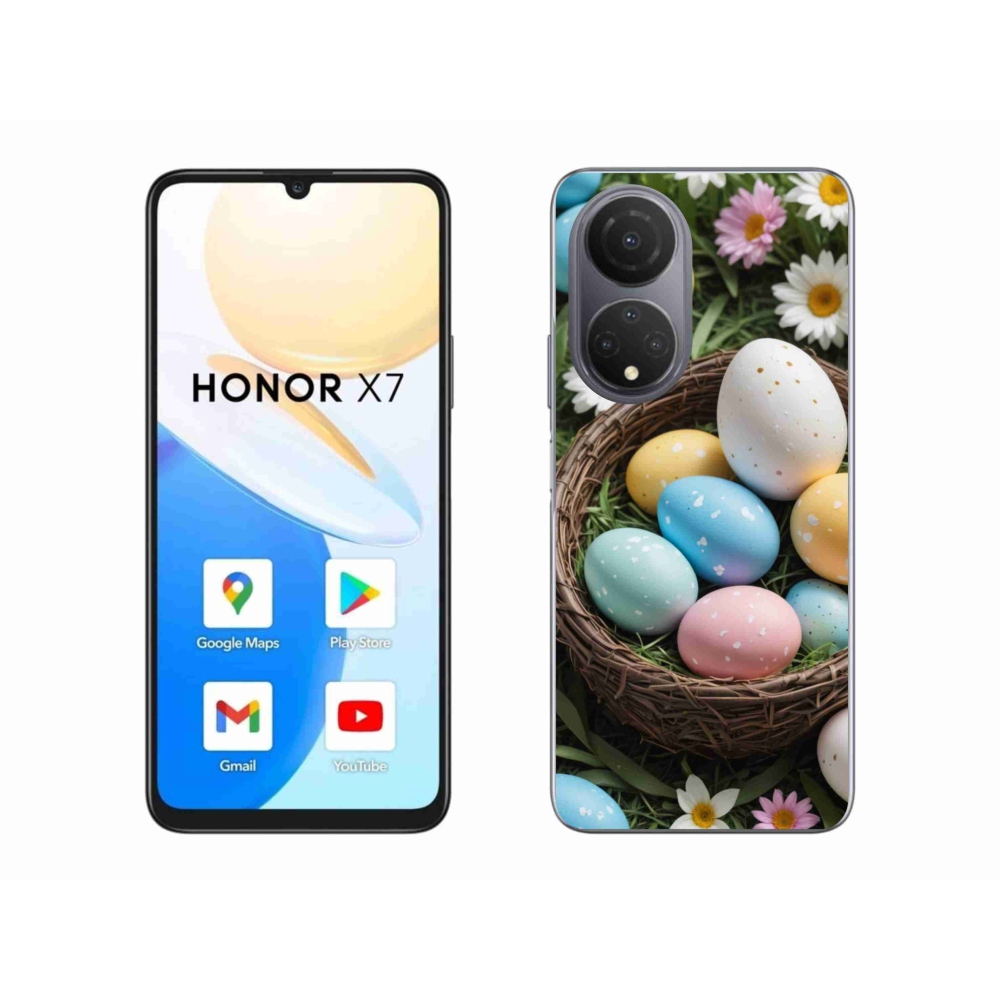 Gelový kryt mmCase na Honor X7 - velikonoční vajíčka 2