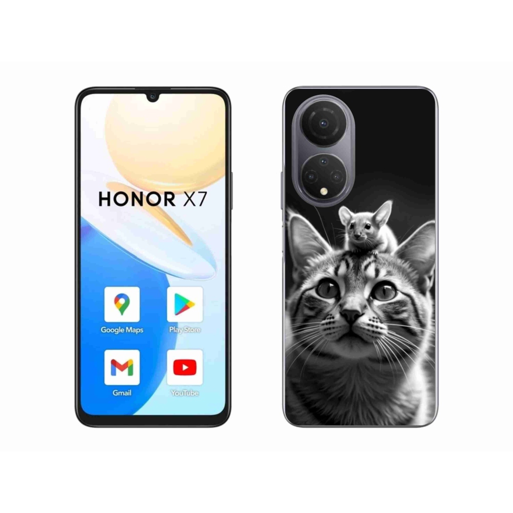 Gelový kryt mmCase na Honor X7 - zvířecí přátelství 2