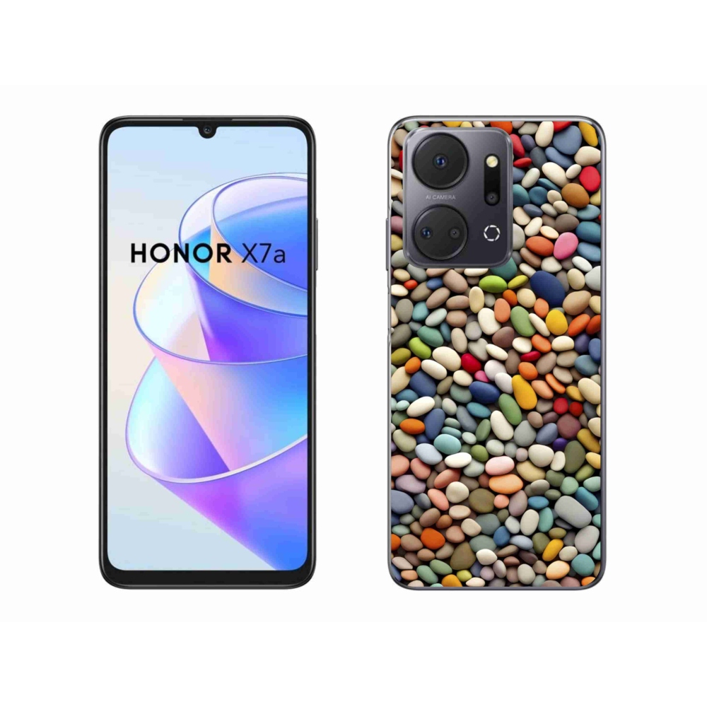 Gelový kryt mmCase na Honor X7a - barevné kamínky 2