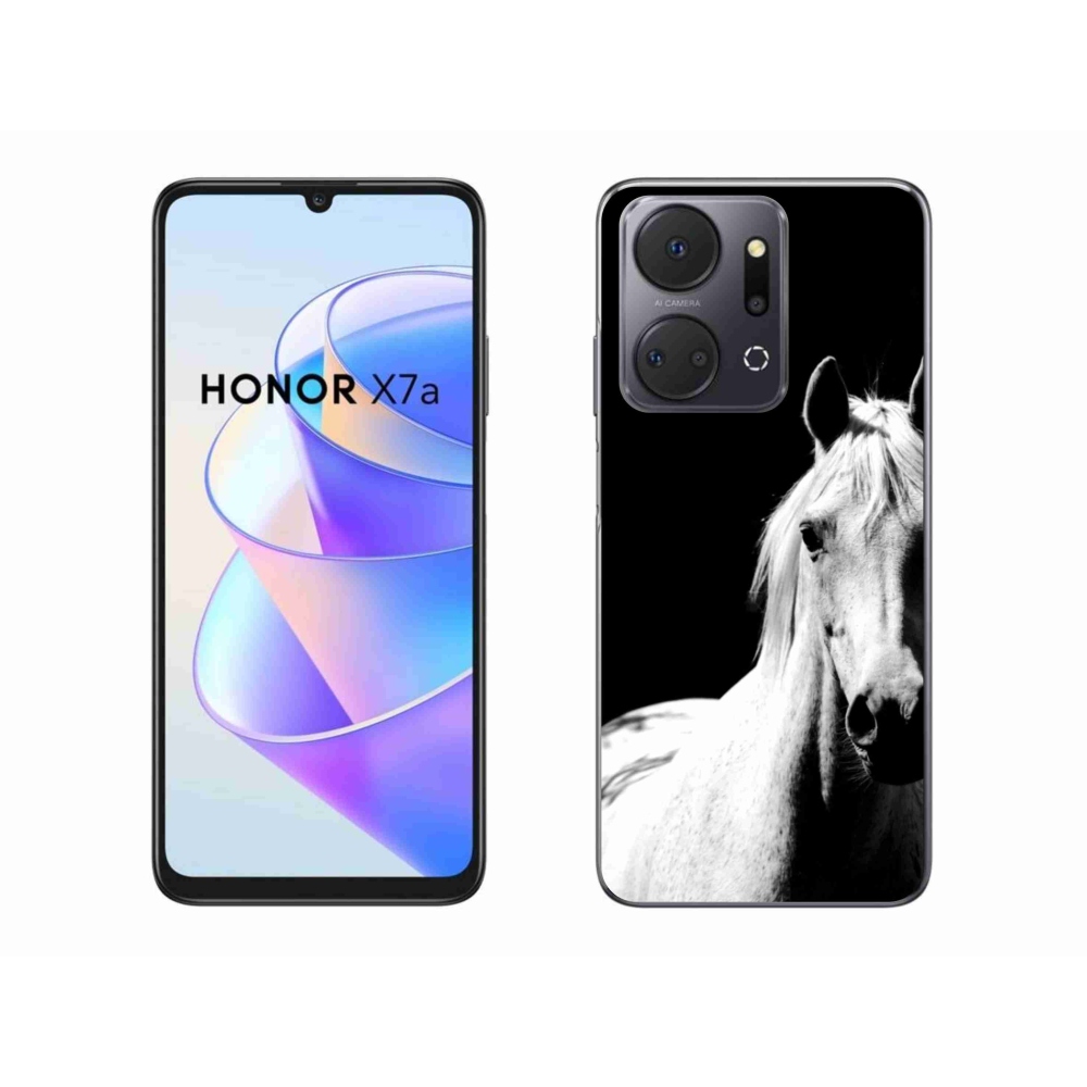Gelový kryt mmCase na Honor X7a - bílý kůň 5