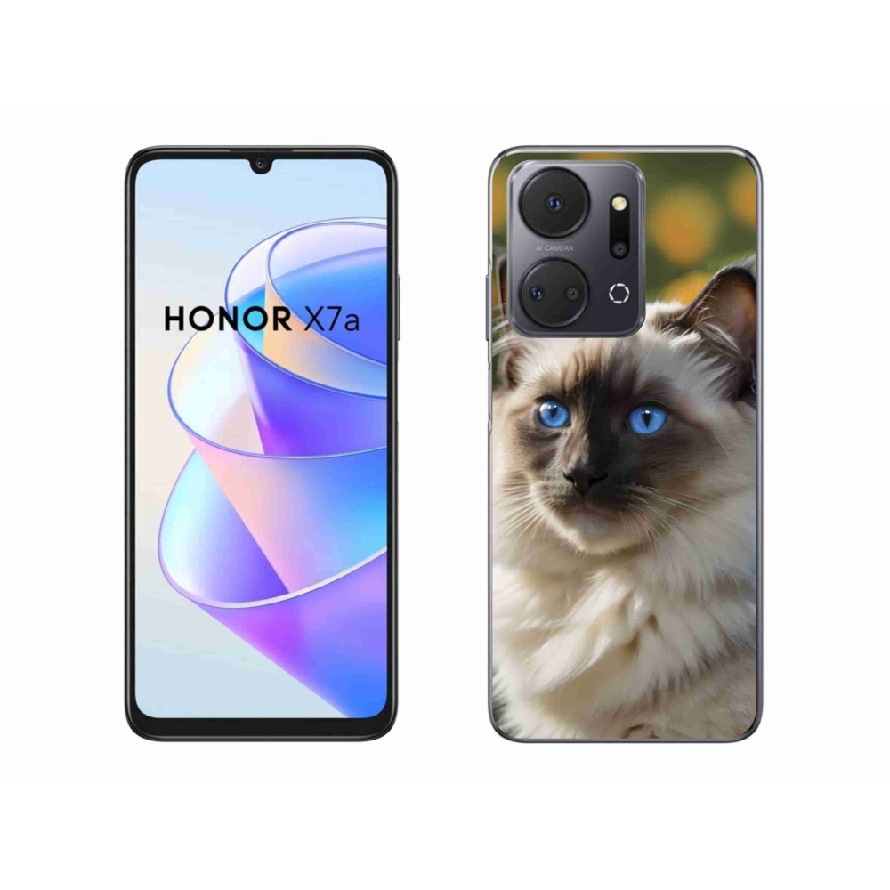 Gelový kryt mmCase na Honor X7a - bílý ragdoll