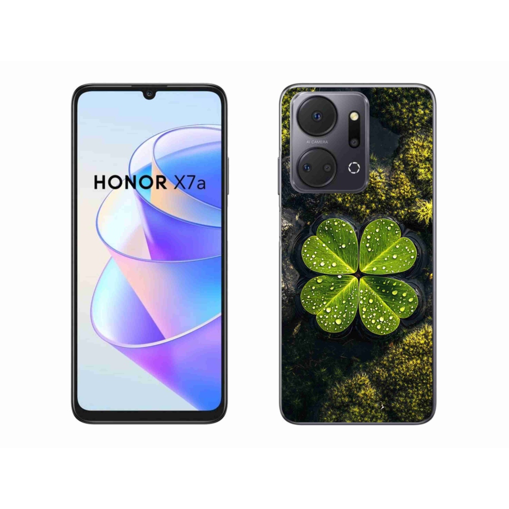 Gelový kryt mmCase na Honor X7a - čtyřlístek
