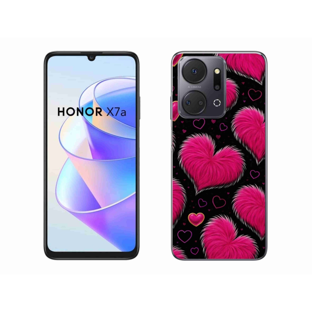 Gelový kryt mmCase na Honor X7a - hebká srdce