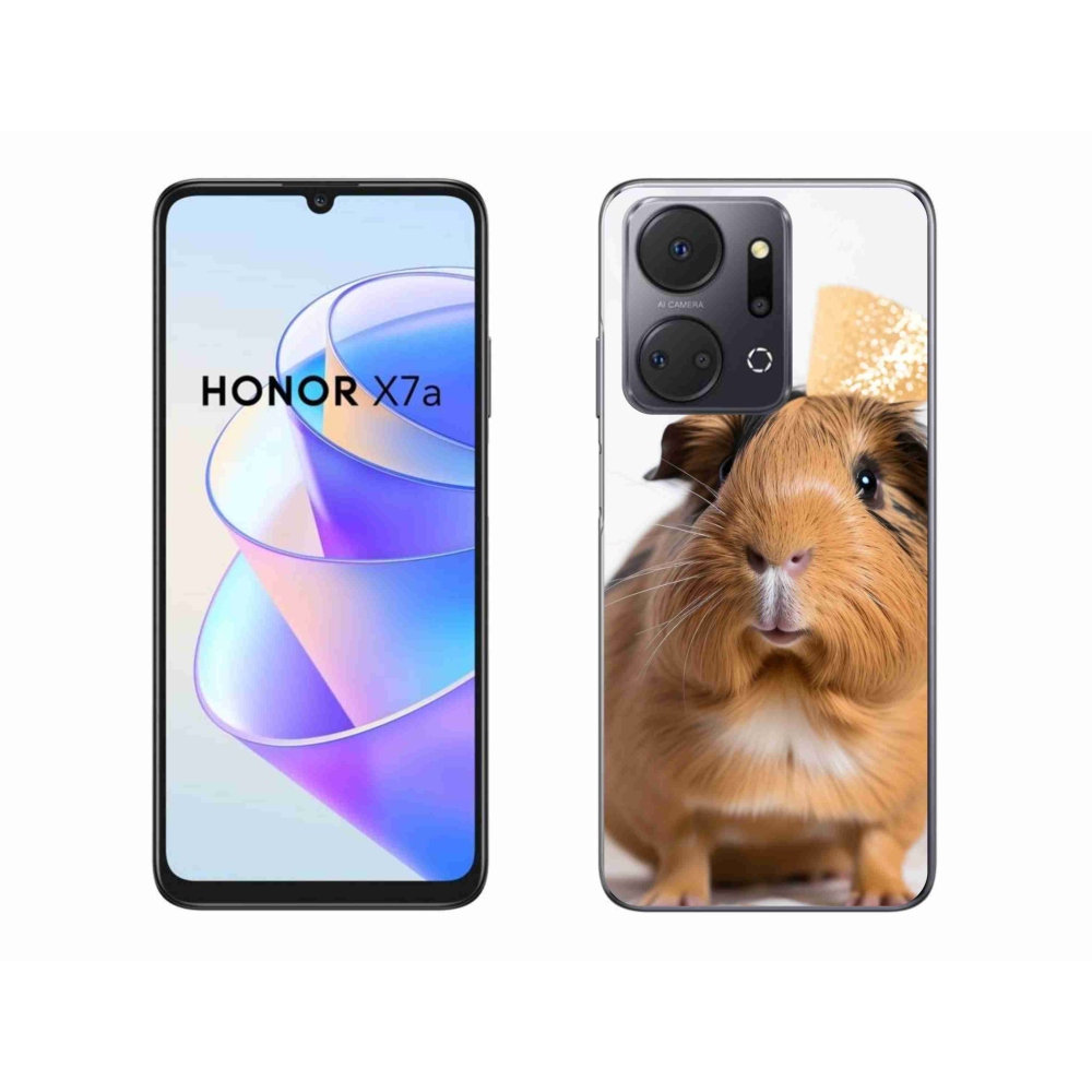 Gelový kryt mmCase na Honor X7a - hnědé morče