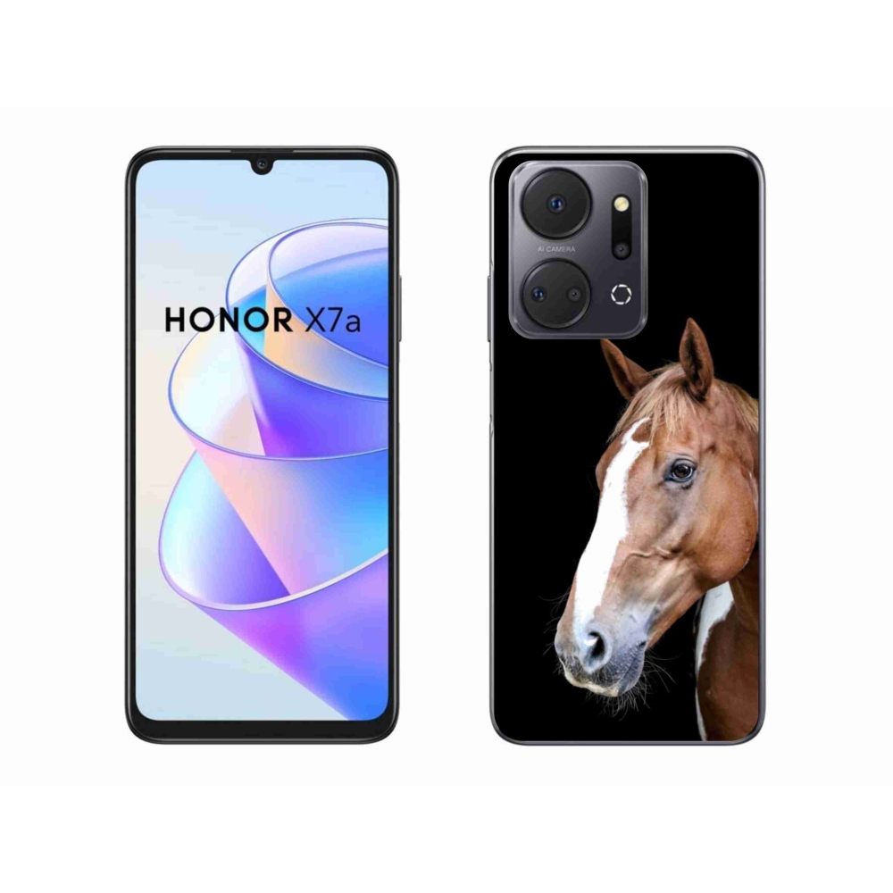Gelový kryt mmCase na Honor X7a - hnědý kůň 3
