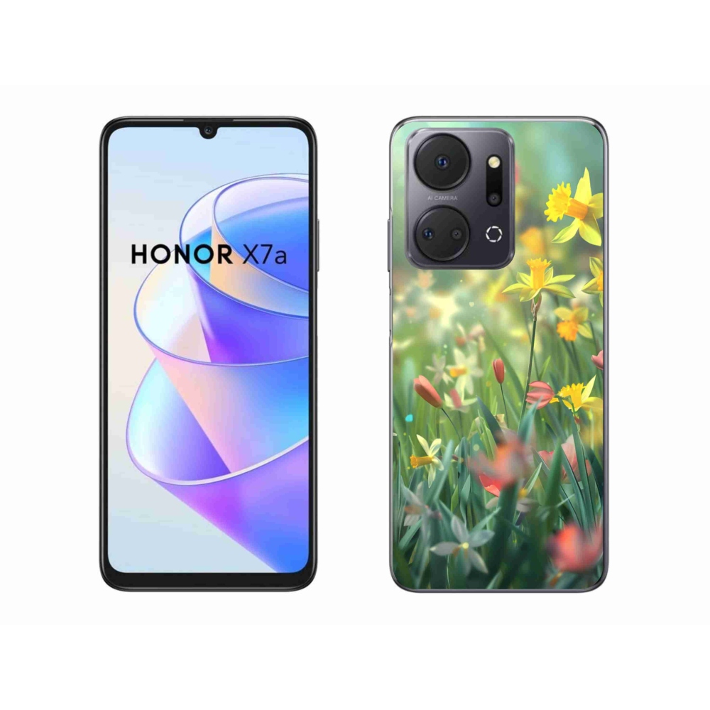 Gelový kryt mmCase na Honor X7a - jarní květy