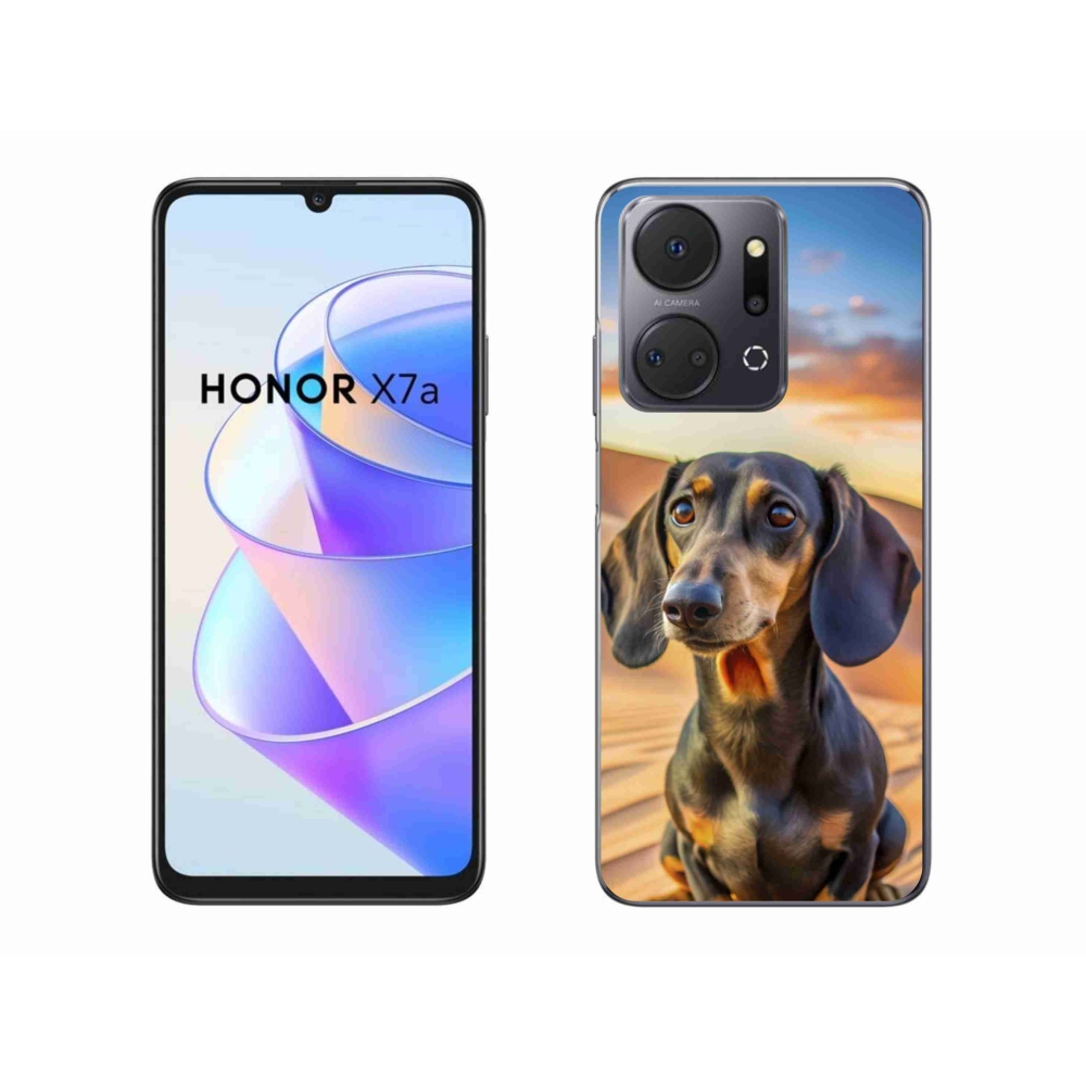 Gelový kryt mmCase na Honor X7a - jezevčík 3 