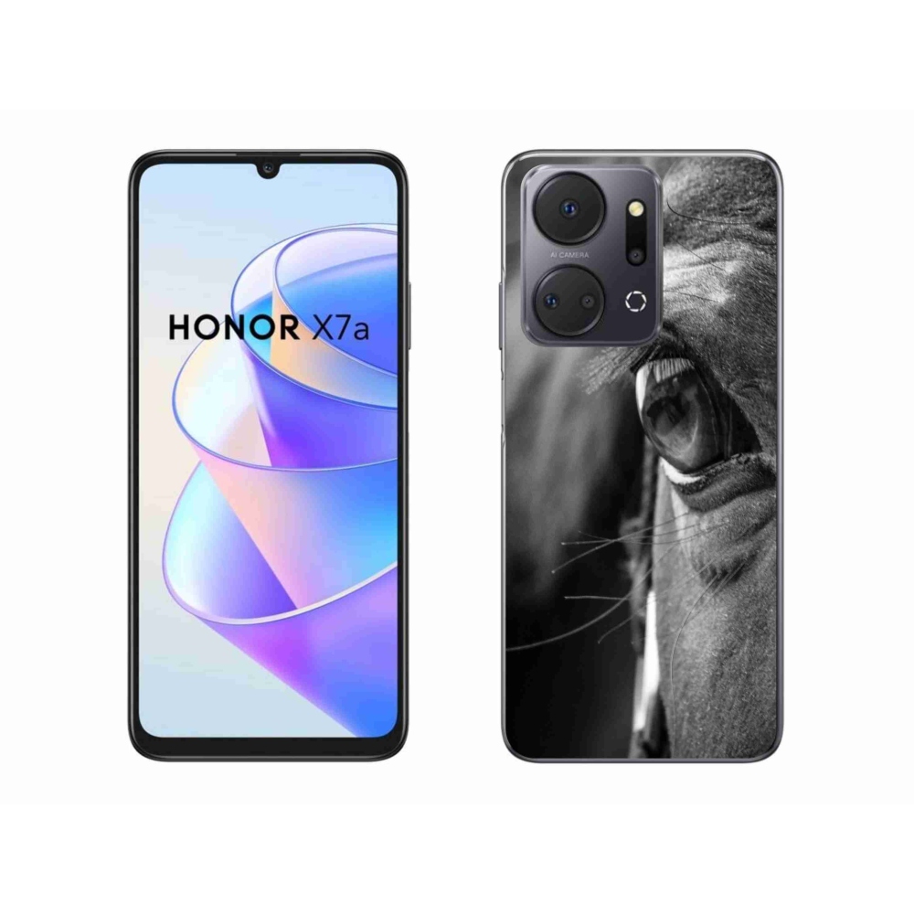 Gelový kryt mmCase na Honor X7a - koňský pohled