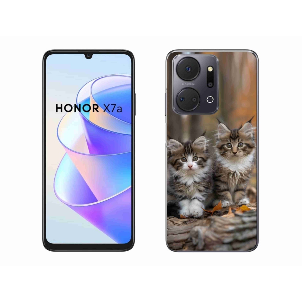 Gelový kryt mmCase na Honor X7a - kočičí duo 3