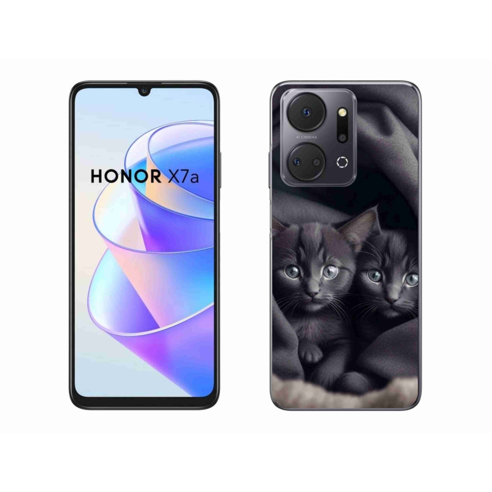 Gelový kryt mmCase na Honor X7a - kočičí duo