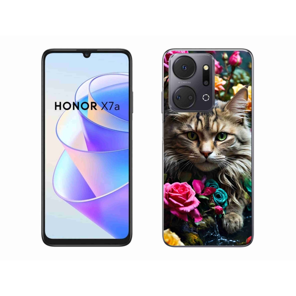 Gelový kryt mmCase na Honor X7a - kočíčí pohled 2