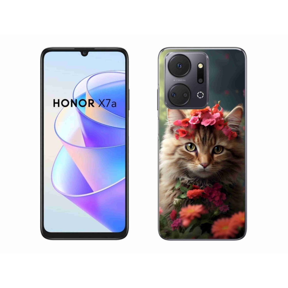 Gelový kryt mmCase na Honor X7a - kočíčí princezna