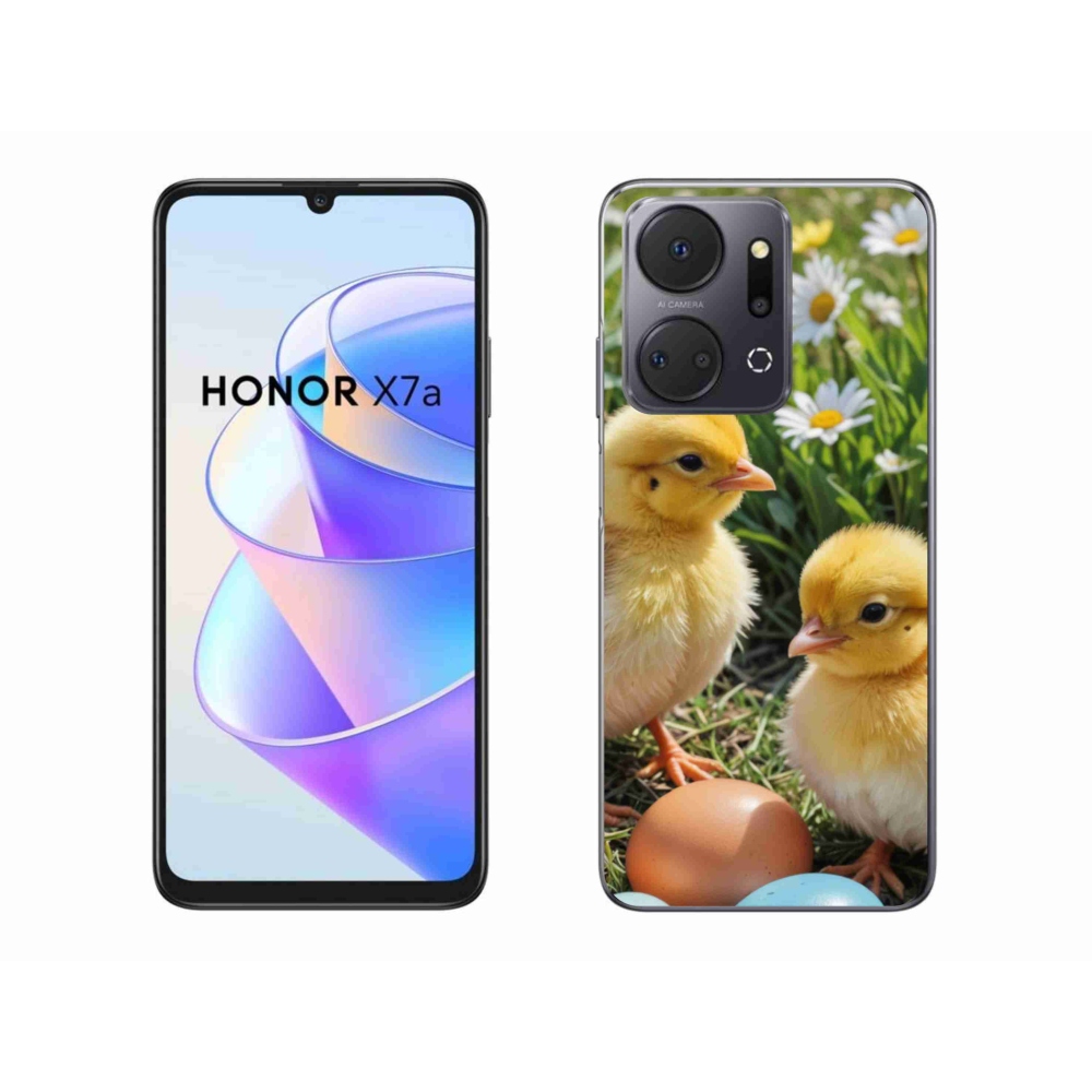 Gelový kryt mmCase na Honor X7a - kuřátka