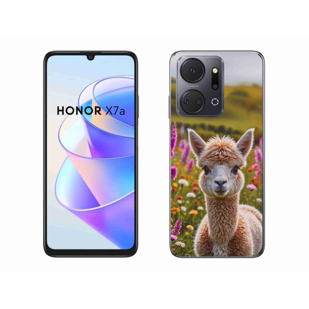 Gelový kryt mmCase na Honor X7a - lama na louce