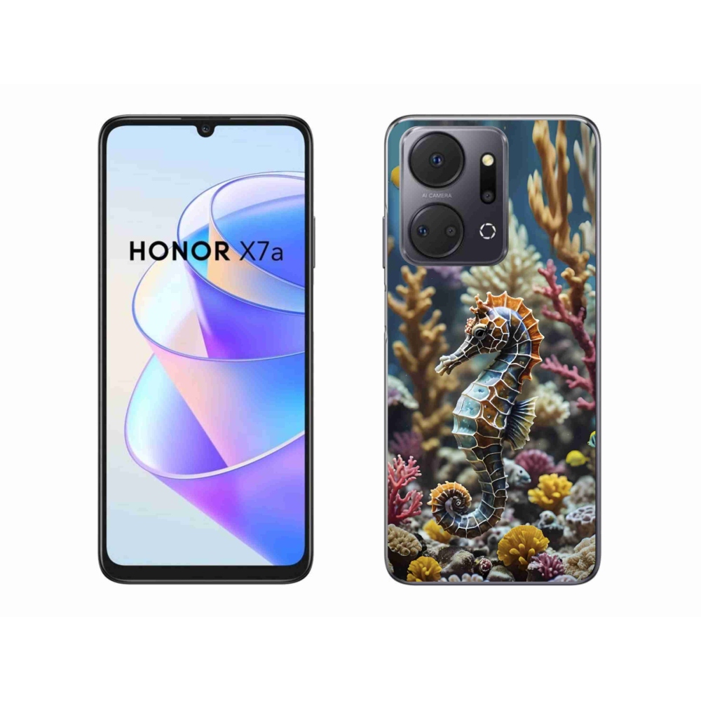 Gelový kryt mmCase na Honor X7a - mořský koník 2