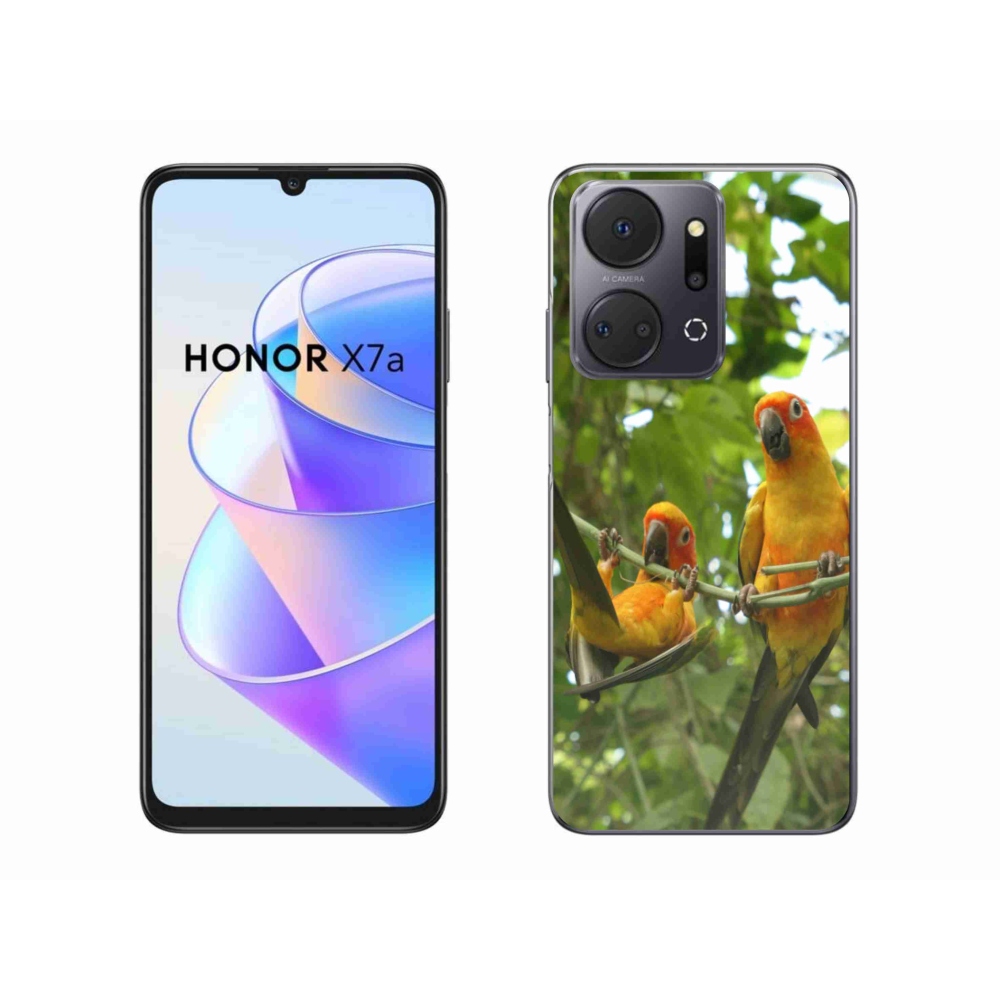 Gelový kryt mmCase na Honor X7a - papoušci aratingy