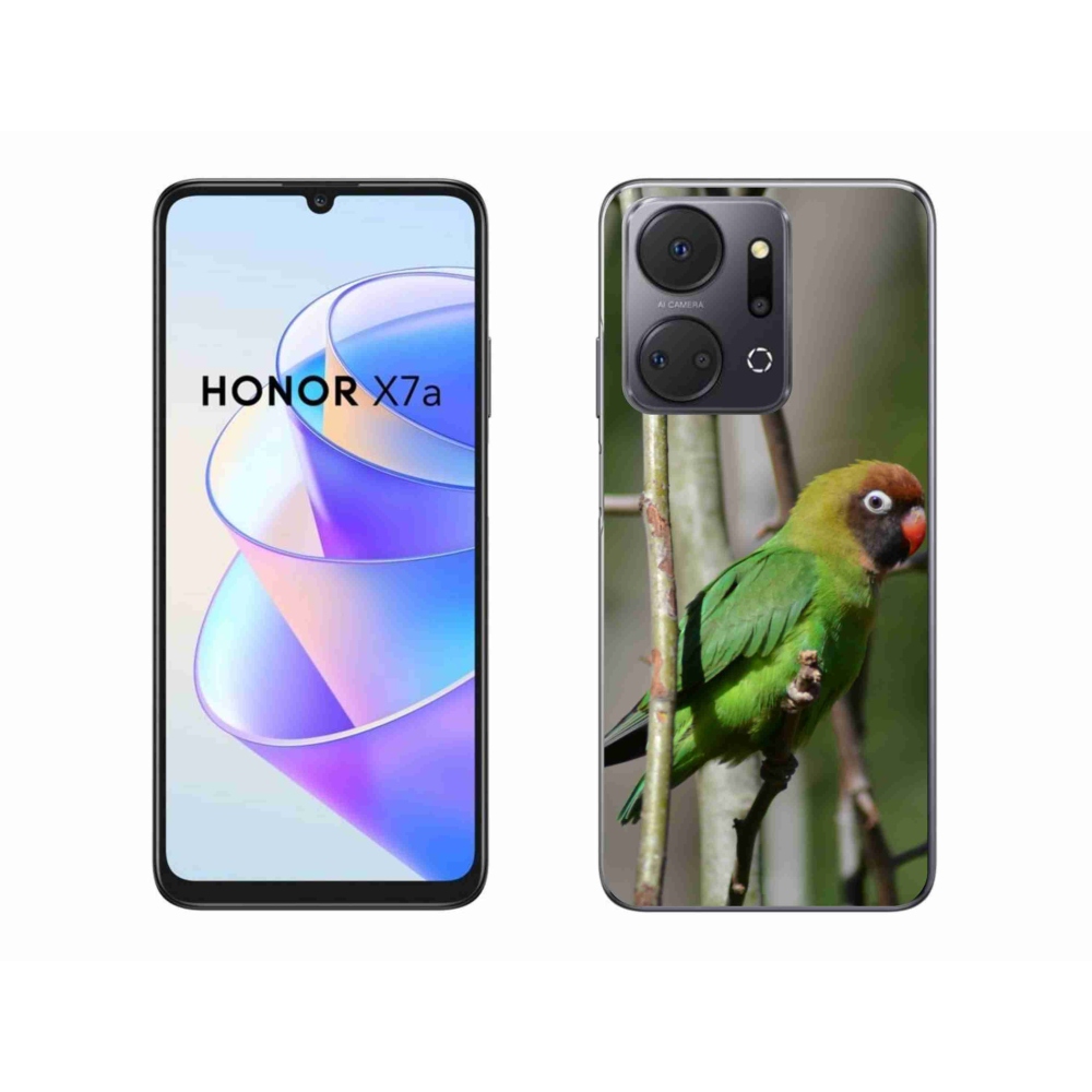Gelový kryt mmCase na Honor X7a - papoušek agapornis