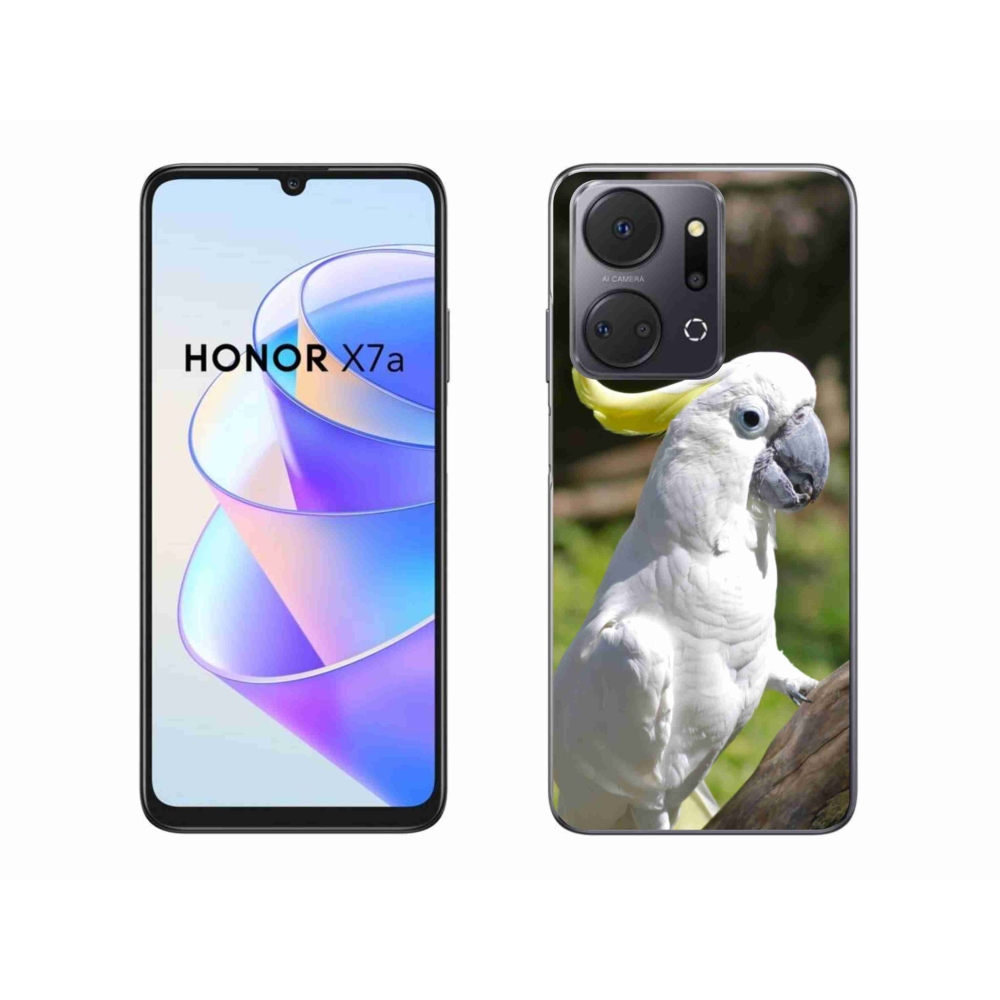 Gelový kryt mmCase na Honor X7a - papoušek kakadu 2