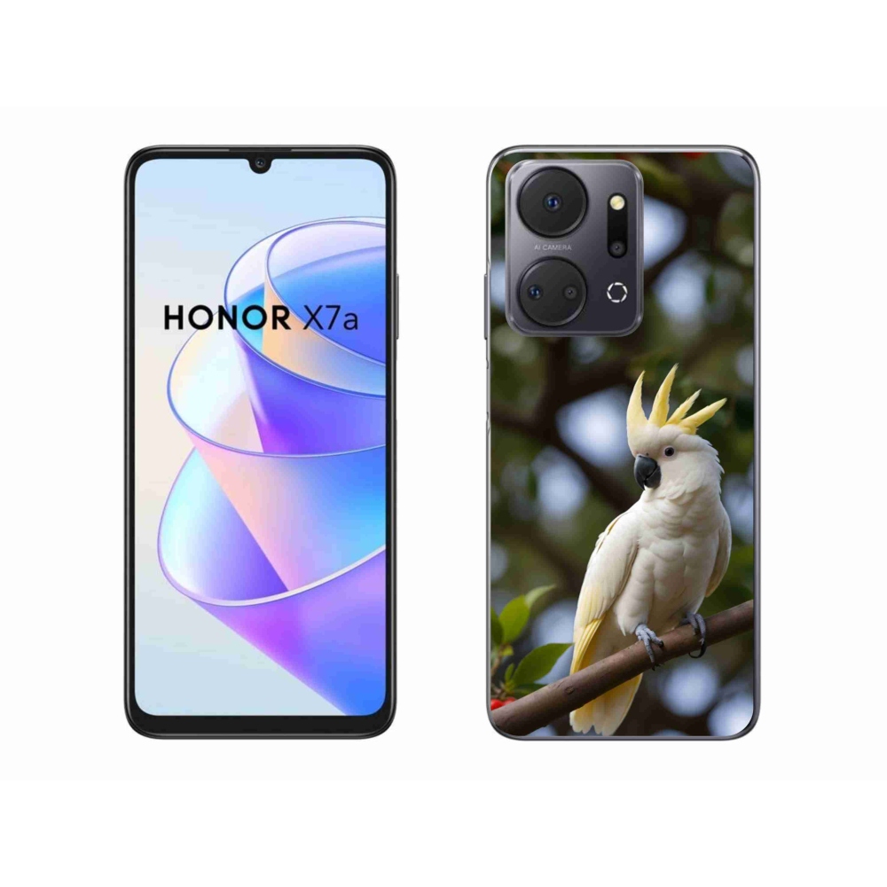 Gelový kryt mmCase na Honor X7a - papoušek kakadu 3