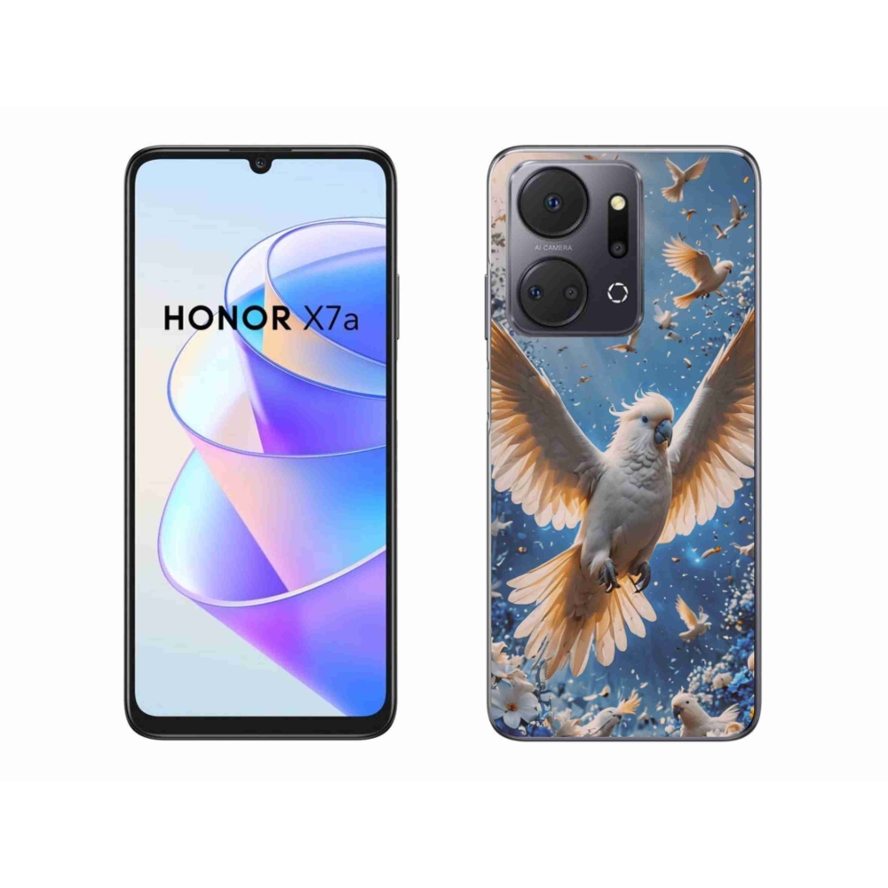 Gelový kryt mmCase na Honor X7a - papoušek kakadu