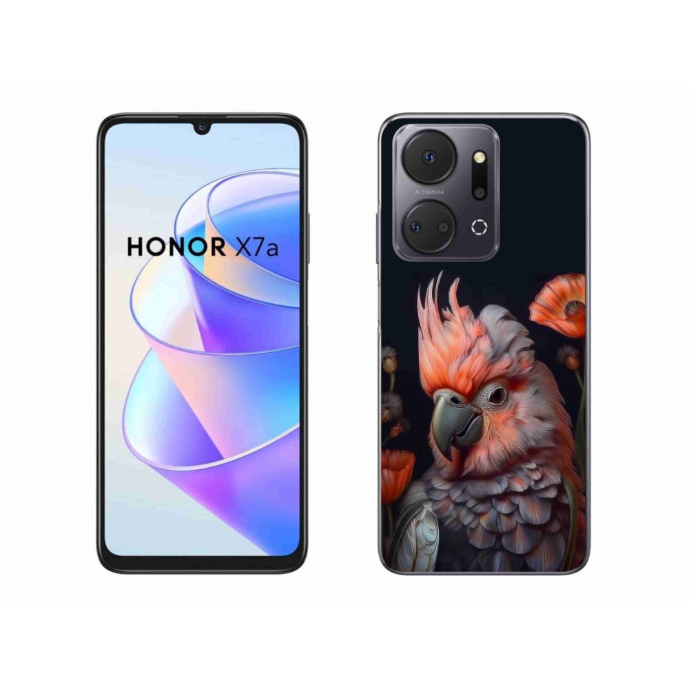 Gelový kryt mmCase na Honor X7a - papoušek kakadu v barvách