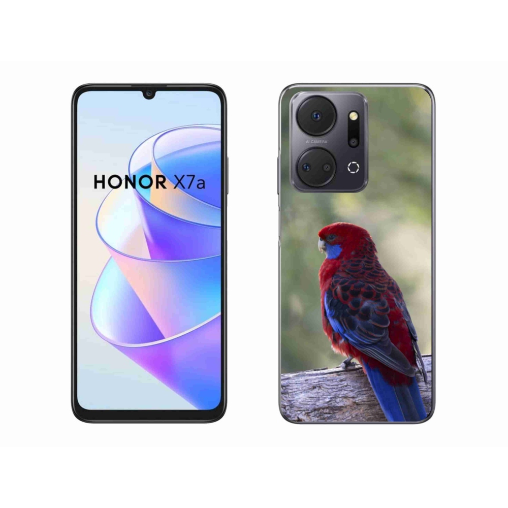 Gelový kryt mmCase na Honor X7a - papoušek rosela