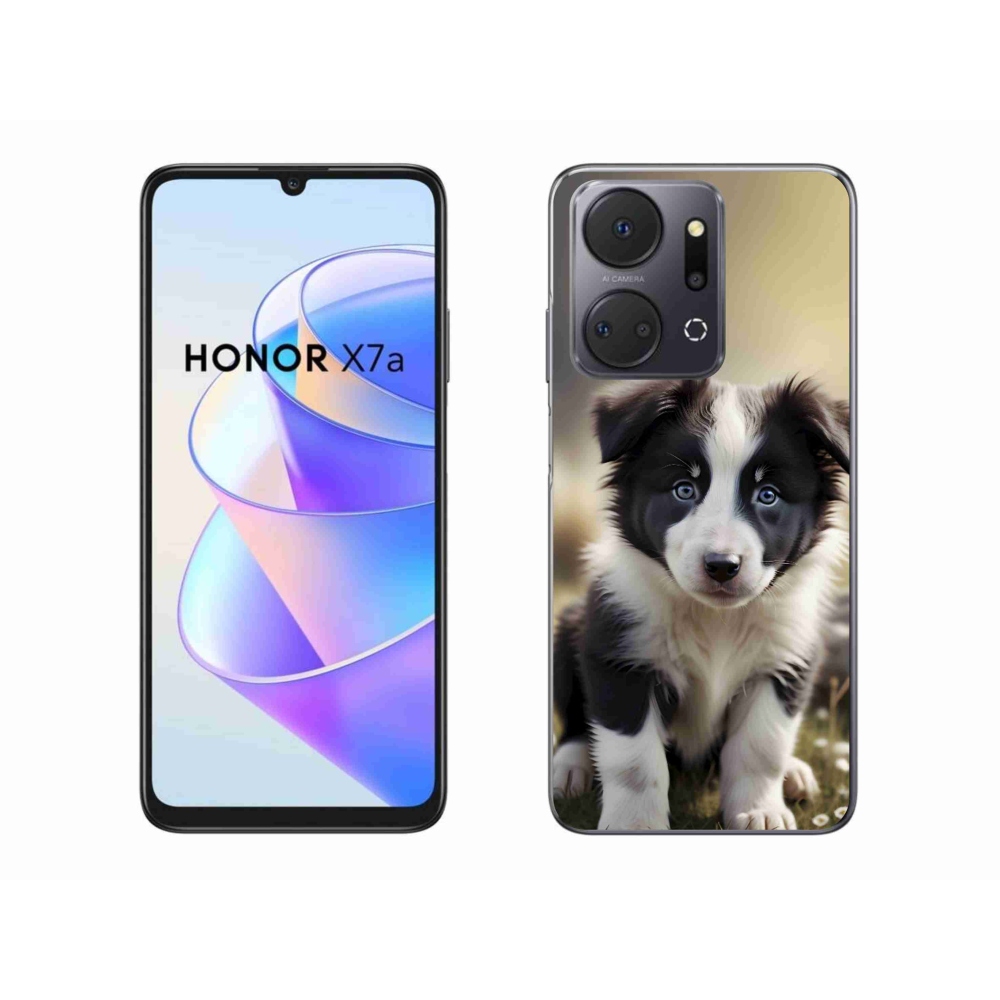 Gelový kryt mmCase na Honor X7a - roztomilá border kolie