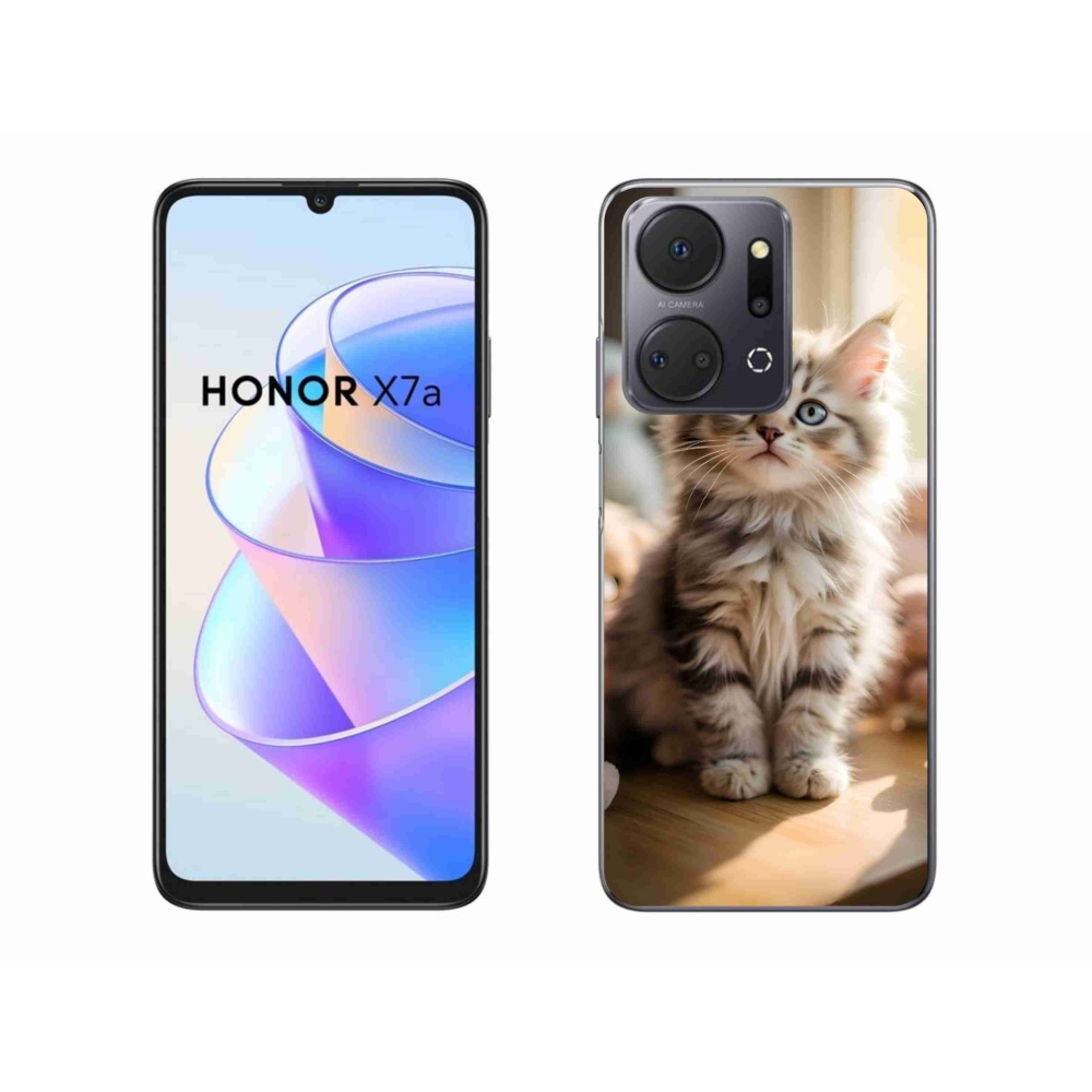 Gelový kryt mmCase na Honor X7a - roztomilé kotě 10