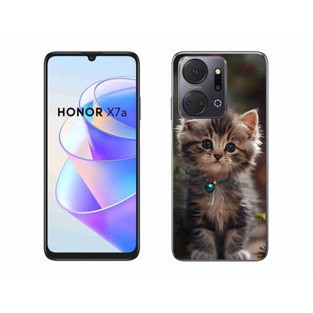 Gelový kryt mmCase na Honor X7a - roztomilé kotě 11