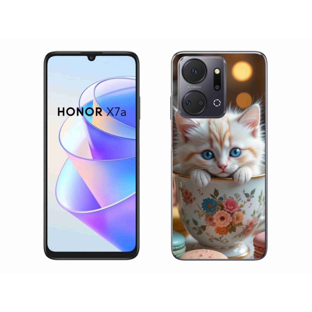 Gelový kryt mmCase na Honor X7a - roztomilé kotě 6