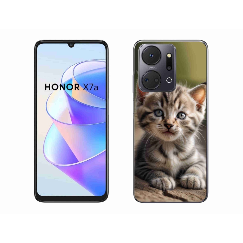 Gelový kryt mmCase na Honor X7a - roztomilé kotě 9