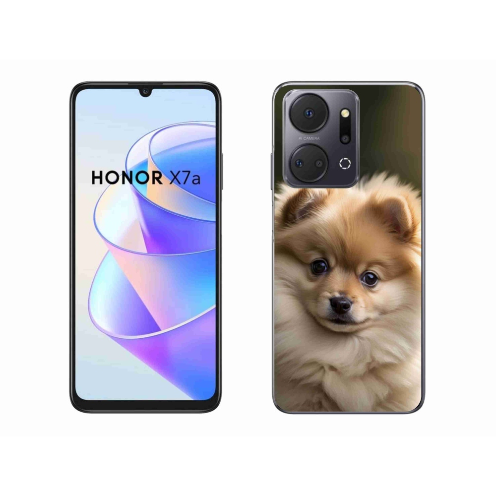 Gelový kryt mmCase na Honor X7a - roztomilý pomeranian 2