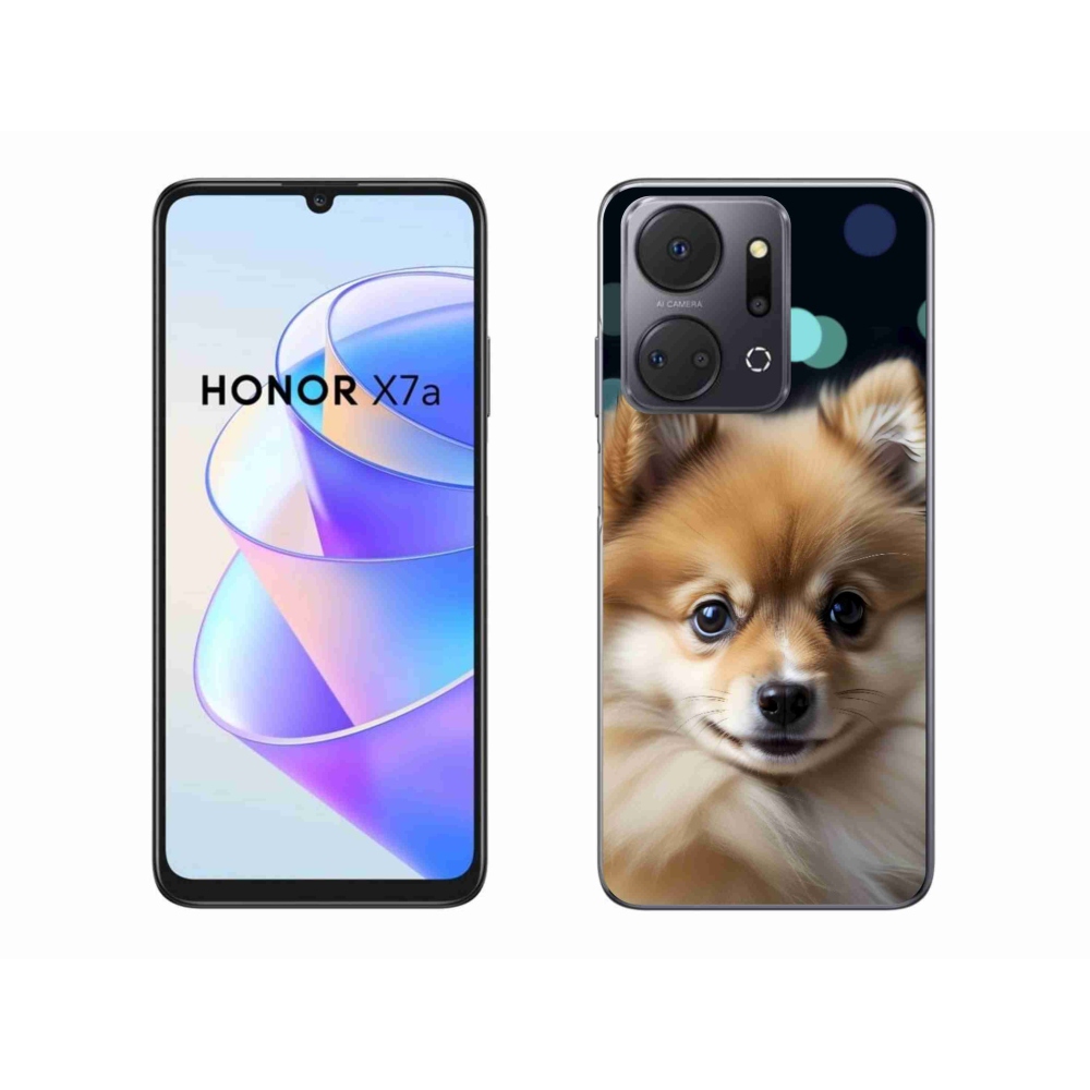 Gelový kryt mmCase na Honor X7a - roztomilý pomeranian