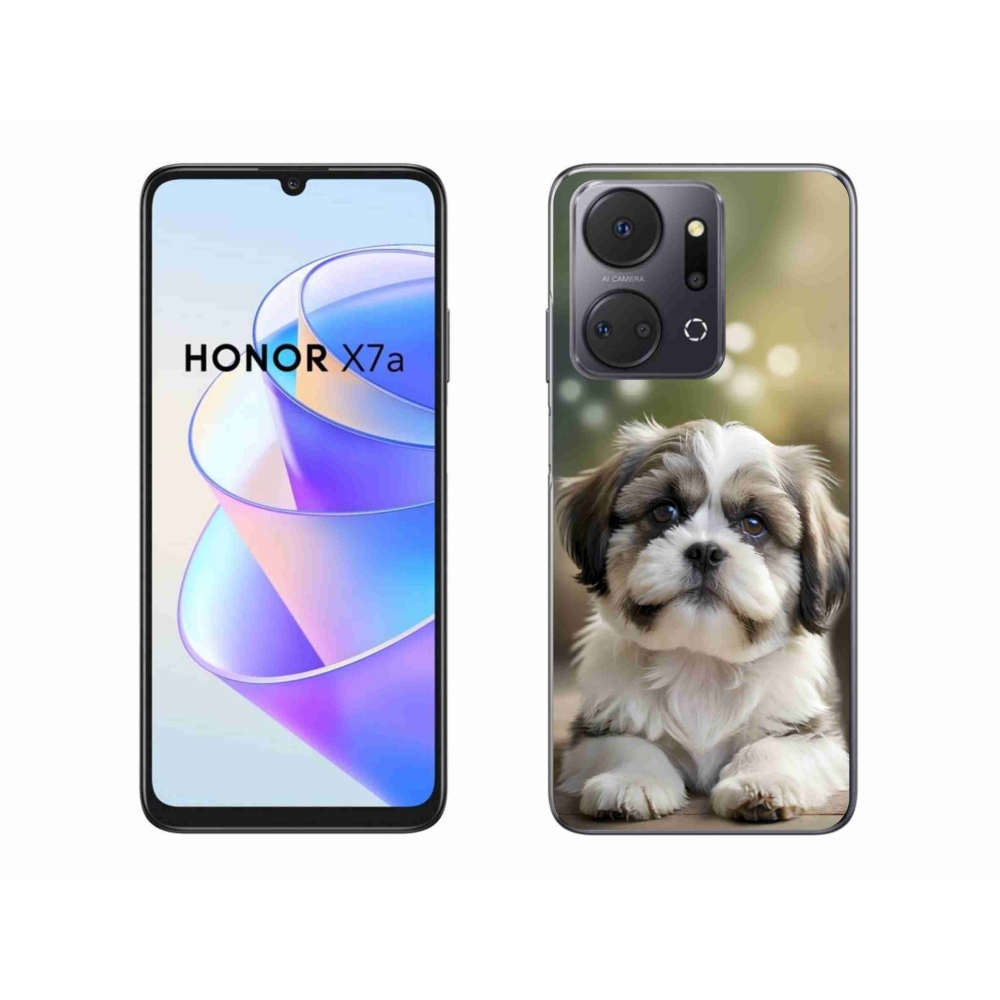Gelový kryt mmCase na Honor X7a - roztomilý shih-tzu