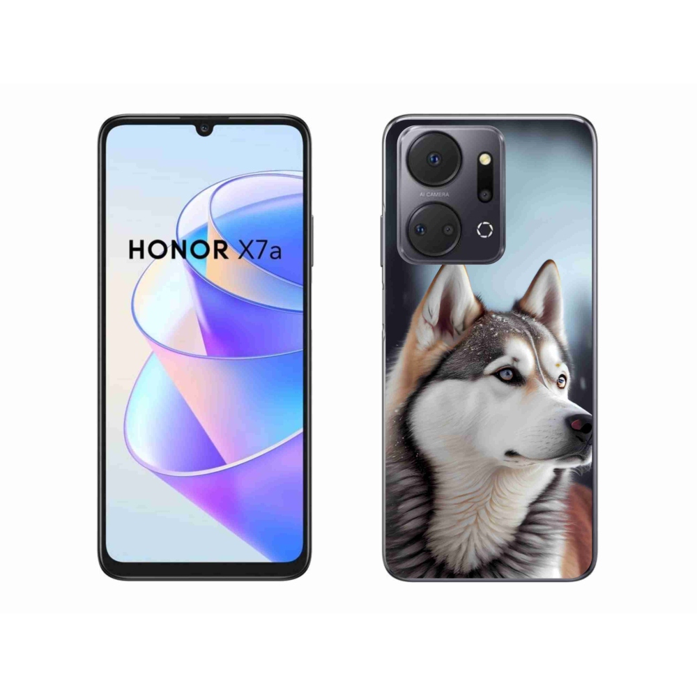 Gelový kryt mmCase na Honor X7a - sibiřský husky