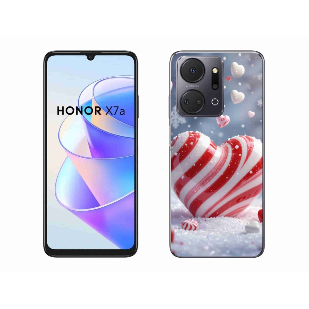 Gelový kryt mmCase na Honor X7a - sladké srdce
