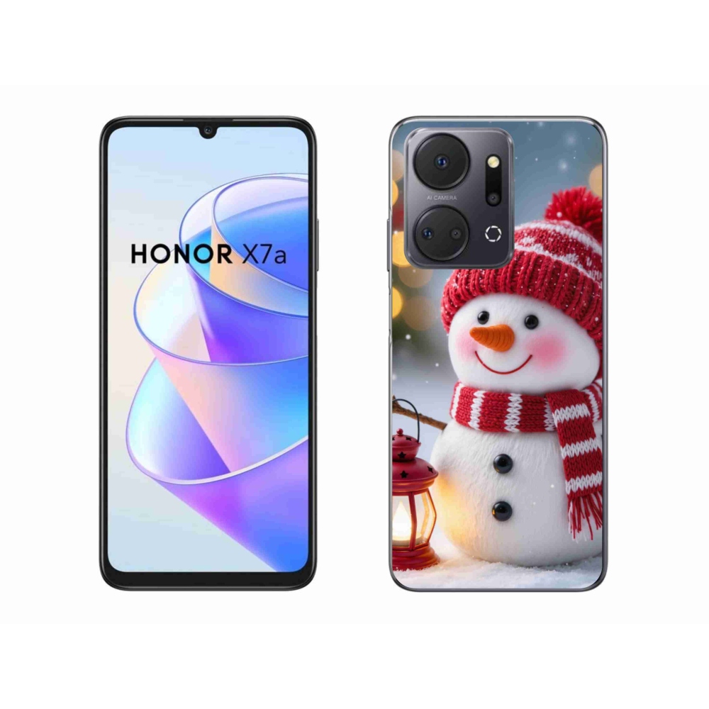 Gelový kryt mmCase na Honor X7a - sněhulák 2