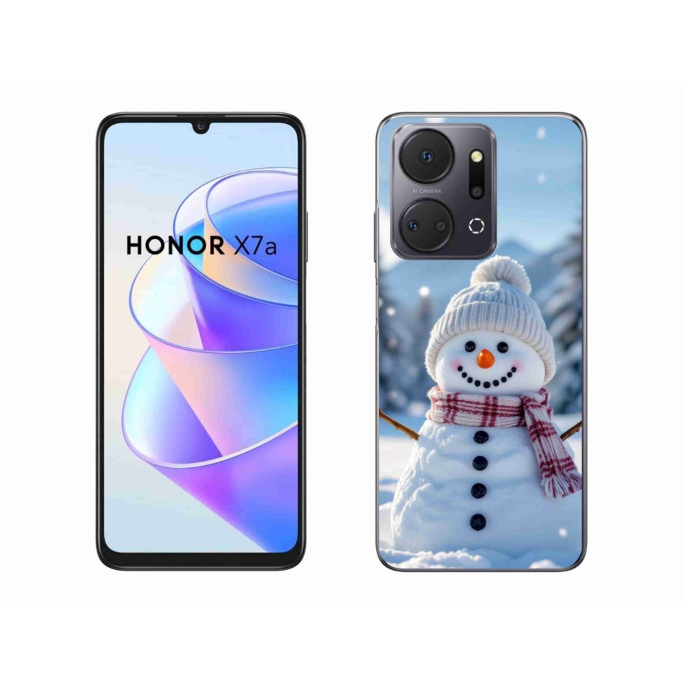 Gelový kryt mmCase na Honor X7a - sněhulák 3