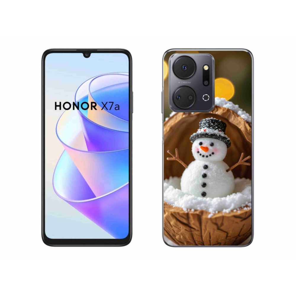 Gelový kryt mmCase na Honor X7a - sněhulák 4