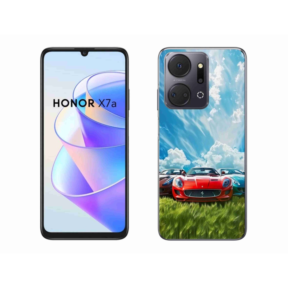 Gelový kryt mmCase na Honor X7a - sportovní vozy