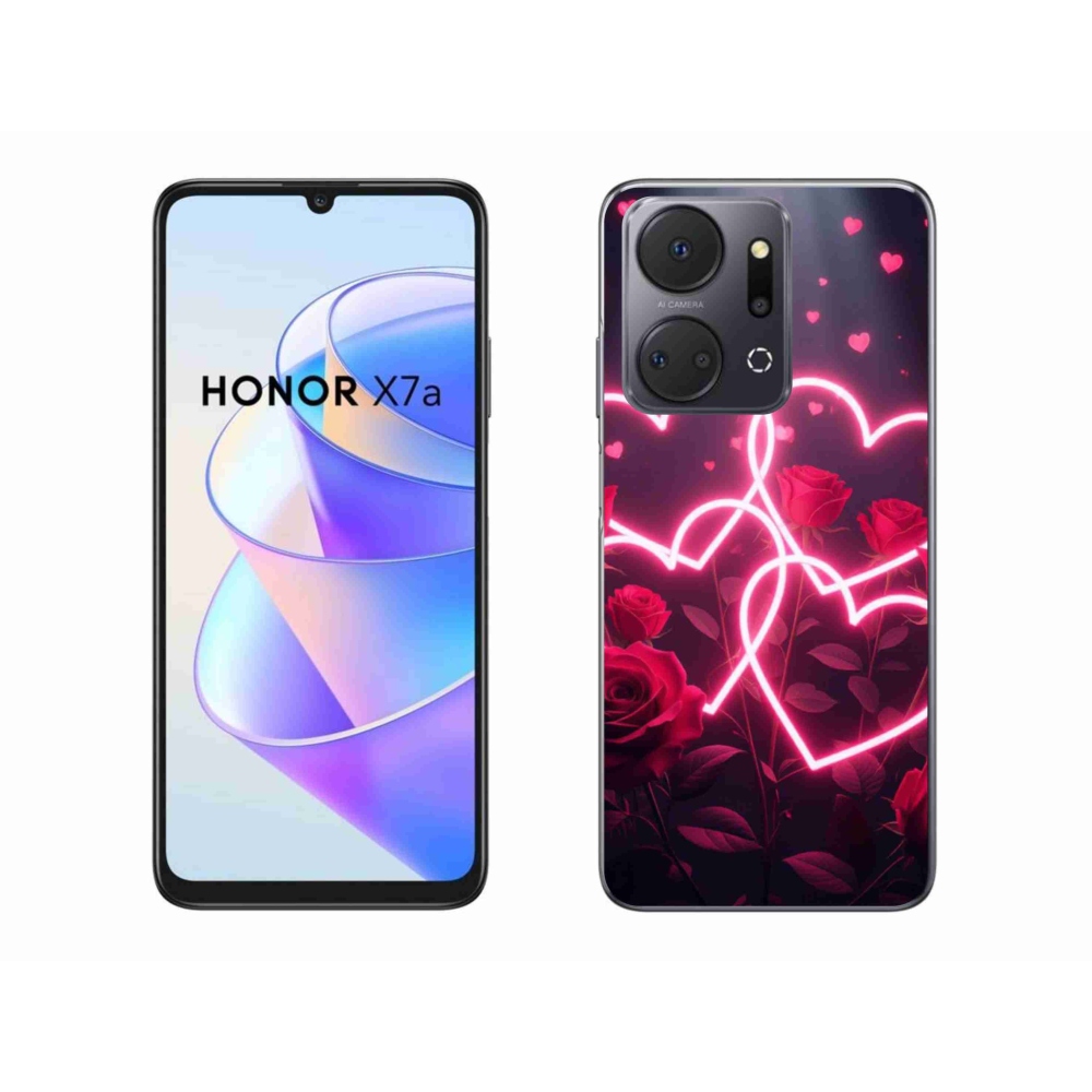 Gelový kryt mmCase na Honor X7a - srdce lásky