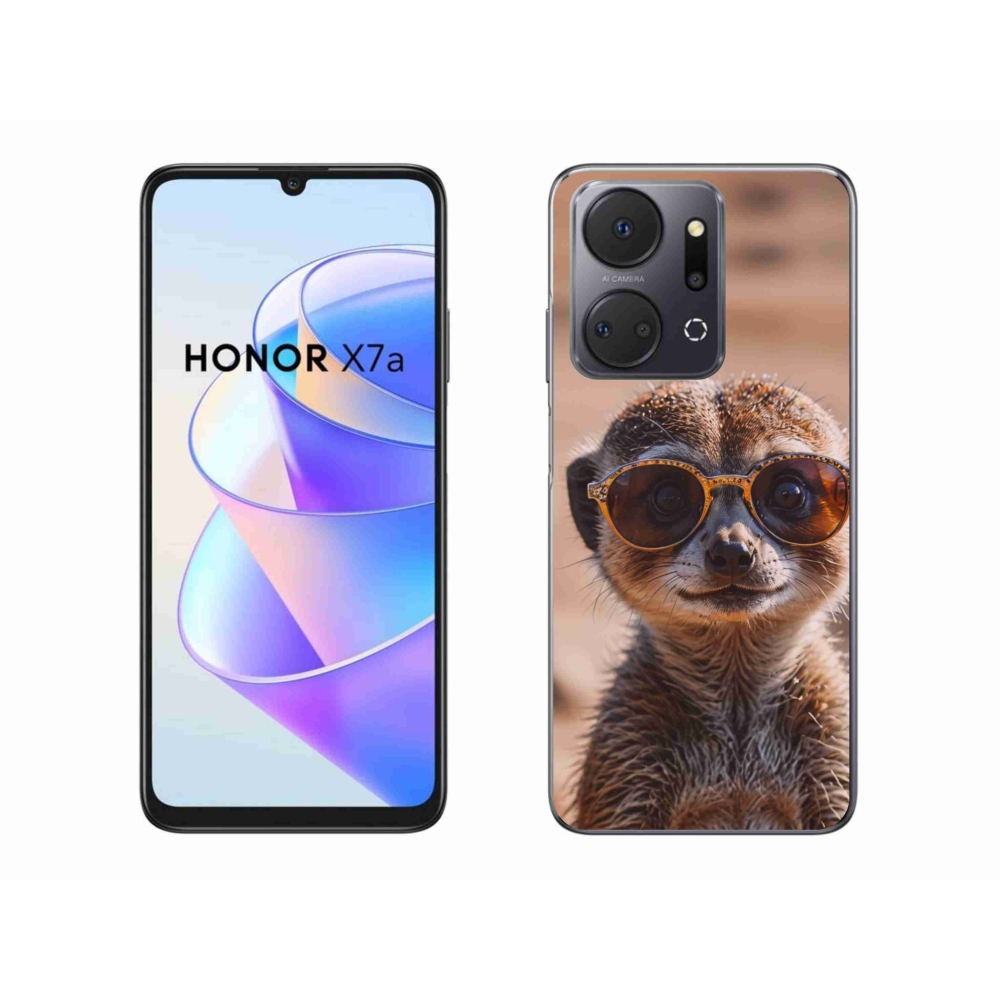 Gelový kryt mmCase na Honor X7a - stylová surikata
