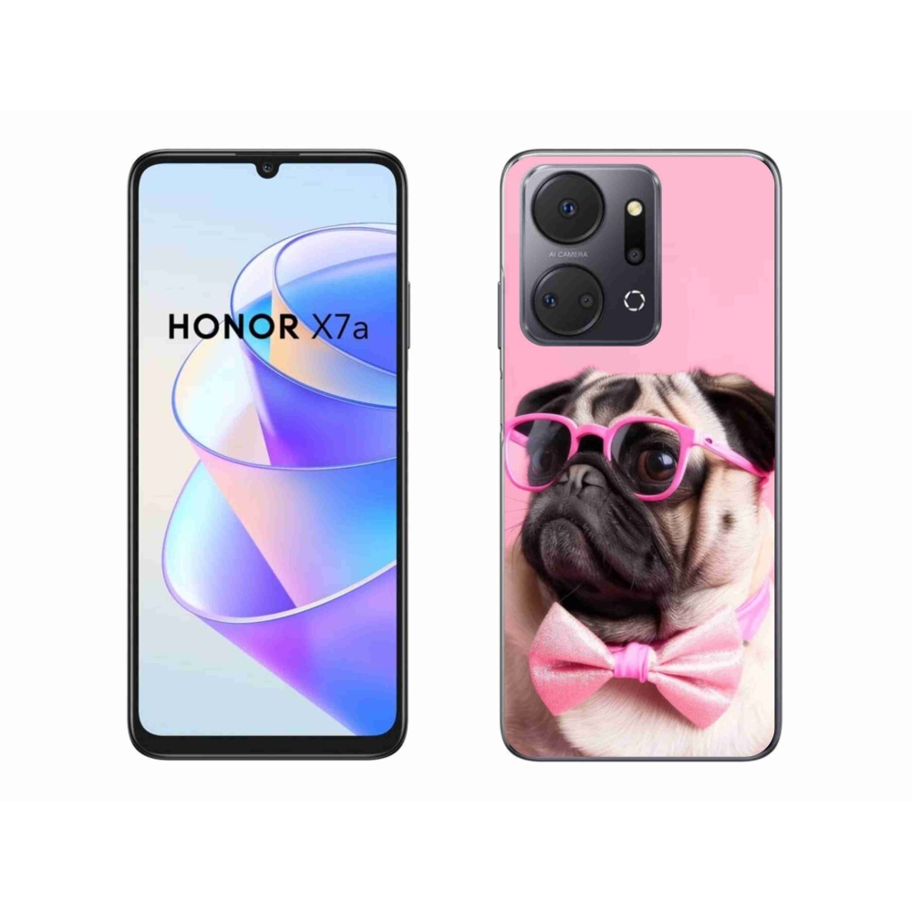 Gelový kryt mmCase na Honor X7a - stylový mops