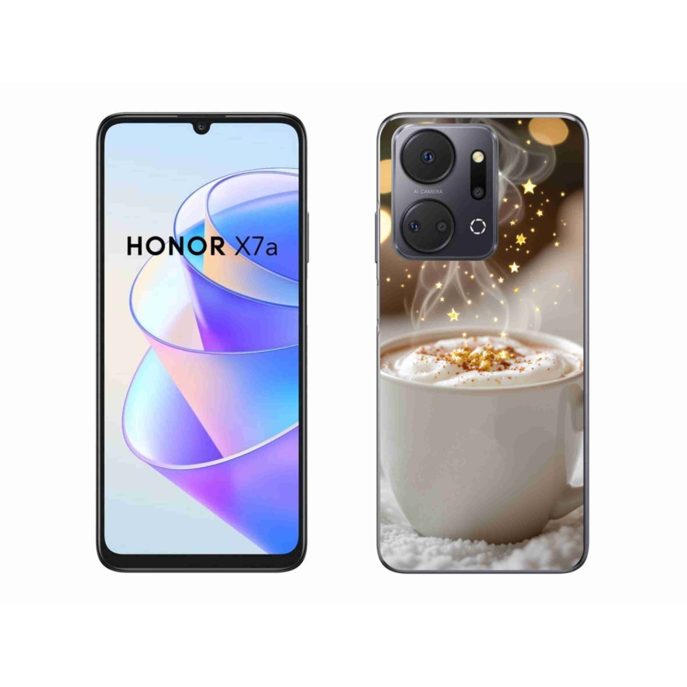 Gelový kryt mmCase na Honor X7a - vánoční horký nápoj